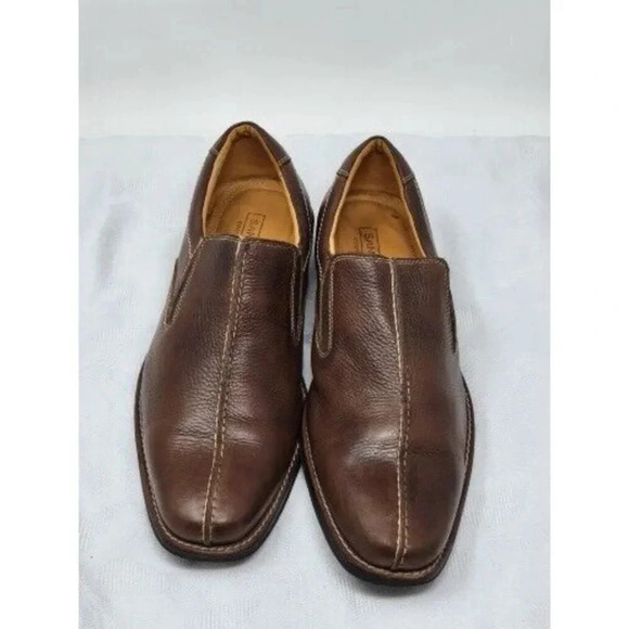 Sandro Mens Brown  leather Shoes Loafer Casual Comfort  Brazil 17019 size 12 D